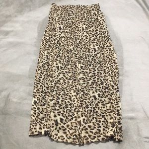 Cheetah print skirt